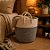 Cesto Organizardor Decorativo Poliester - Preto - 28x33cm - 1 unidade - Rizzo - Imagem 1