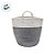 Cesto Organizardor Decorativo Poliester - Preto - 28x33cm - 1 unidade - Rizzo - Imagem 3