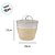 Cesto Organizardor Decorativo Poliester - Bege - 28x33cm - 1 unidade - Rizzo - Imagem 2