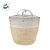 Cesto Organizardor Decorativo Poliester - Bege - 28x33cm - 1 unidade - Rizzo - Imagem 3