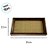 Bandeja Decorativa Organizadora - Trançado 2 - Marrom - 22x35x2,4cm - 1 unidade - Rizzo - Imagem 2