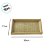 Bandeja Decorativa Organizadora - Trançada - Bege - 17x30cm - 1 unidade - Rizzo - Imagem 2