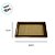 Bandeja Decorativa Organizadora - Trançado 2 - Marrom - 12x22cm - 1 unidade - Rizzo - Imagem 2