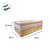 Cesto Organizador com Forro de Tecido - Dalva - Kraft Claro - 30x20x10,5cm - 1 unidade - Rizzo - Imagem 2