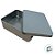 Lata de Metal Retangular - Prata - 12x9x4cm  - 1 unidade - Rizzo - Imagem 2