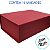 Caixa de Papel Rígido Retangular com Imã - Oxford Vermelho - P 24,5x17,5x8cm - 10 unidades - Cromus - Rizzo - Imagem 2