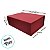 Caixa de Papel Rígido Retangular com Imã - Oxford Vermelho - P 24,5x17,5x8cm - 10 unidades - Cromus - Rizzo - Imagem 3