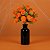 Mini Buque de Flores Artificiais - Laranja - 8cm - 12 unidades - Rizzo - Imagem 1