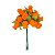 Mini Buque de Flores Artificiais - Laranja - 8cm - 12 unidades - Rizzo - Imagem 2