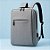 Mochila Bolsa para Notebook até 15 polegadas com saída USB - Cinza - 45x30x10cm - 1 unidade - Rizzo - Imagem 1
