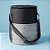 Bolsa Térmica Redonda 26L - Cinza e Preto - 34x27cm - 1 unidade - Rizzo - Imagem 1