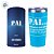 Copo Térmico Inox Com Tampa - Pai exemplo de força - Azul - 600mL  - 1 unidade - Rizzo - Imagem 3