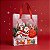 Sacola Transparente Fosca Com Alça De Fibra Vermelha - Noel e Amigos - 25x20x7cm - 12 unidades - Rizzo - Imagem 1