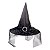 Chapéu de Bruxa Preto com Fivela e Tule Estrelado - 37x33cm - 1 unidade - Rizzo - Imagem 2