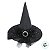 Chapéu de Bruxa Preto com Fivela e Tule Estrelado - 37x33cm - 1 unidade - Rizzo - Imagem 3