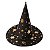 Chapéu de Bruxa Preto com Estrelas Douradas - 38x34cm - 1 unidade - Rizzo - Imagem 2