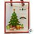 Sacola Transparente Fosca Com Alça De Fibra Vermelha - Árvore de Natal - 25x20x7cm - 1 unidade - Rizzo - Imagem 4