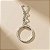 Argola para Chaveiro com Corrente - Prata - 4,5cm - 10 unidades - Rizzo - Imagem 1