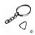 Argola para Chaveiro com Corrente - Prata - 4,5cm - 10 unidades - Rizzo - Imagem 5