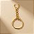 Argola para Chaveiro com Corrente - Dourado - 4,5cm - 10 unidades - Rizzo - Imagem 1