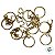 Argola para Chaveiro com Corrente - Dourado - 4,5cm - 10 unidades - Rizzo - Imagem 3