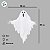 Enfeite Decorativo De Halloween Com Som, Luz e Movimento - Fantasma Nick - 60cm - 1 unidade - Cromus - Rizzo - Imagem 4