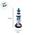 Enfeite Decorativo de Madeira - Farol Barco 15x6cm - 1 unidade - Rizzo - Imagem 2