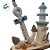 Enfeite Decorativo de Madeira - Âncora e Farol Náutico com Barco - 20x20cm - 1 unidade - Rizzo - Imagem 4
