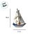 Enfeite Decorativo de Madeira - Barco Decorativo com Conchas e Estrela - 15x11cm - 1 unidade - Rizzo - Imagem 2