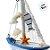 Enfeite Decorativo de Madeira - Barco Decorativo com Conchas e Estrela - 15x11cm - 1 unidade - Rizzo - Imagem 4