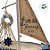 Enfeite Decorativo de Madeira - Barco com Timão - 30x21x7,5cm - 1 unidade - Rizzo - Imagem 4