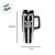 Caneca Térmica com Canudo - Corinthians Original - 1,2l - 1 unidade - Allmix Presentes - Rizzo - Imagem 2