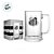 Caneca de Vidro de Cerveja - Santos com Placa de Metal - 420ml - 1 unidade - Allmix Presentes - Rizzo - Imagem 4