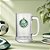 Caneca de Vidro de Cerveja - Palmeiras com Placa de Metal - 420ml - 1 unidade - Allmix Presentes - Rizzo - Imagem 1