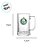 Caneca de Vidro de Cerveja - Palmeiras com Placa de Metal - 420ml - 1 unidade - Allmix Presentes - Rizzo - Imagem 2