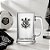 Caneca de Vidro de Cerveja - Corinthians com Placa de Metal - 420ml - 1 unidade - Allmix Presentes - Rizzo - Imagem 1