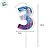Vela Pick - Frozen Nº3 - 13cm - Disney Original - 1 unidade - Regina - Rizzo - Imagem 3