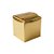 Caixa Cubo Para Presente Metalizada Dourado 8x8x8cm   - 10 unidades - ASSK - Rizzo - Imagem 2