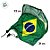 Bandeira Para Retrovisor - 2 Peças - Brasil - 32x21cm - 1 unidade - Rizzo - Imagem 3
