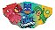 Chapéu Festa Pj Masks 2 - 12 Unidades - Regina - Rizzo  Amarelo, Verde E Vermelho - Imagem 1