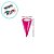 Kit Cone Metalizado Com Etiqueta - Pink - 10x15cm - 50 unidades - Cromus - Rizzo - Imagem 3