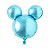 Balão de Festa Metalizado 15" 38 - Simbolo Mickey Mouse Azul - 1 unidade - Rizzo - Imagem 1