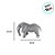 Elefante De Pelúcia Realista - 56cm - 1 unidade - Rizzo - Rizzo - Imagem 2