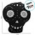 Caveira Mexicana Preta de Pelúcia - 18cm - 1 unidade - Rizzo - Imagem 3