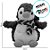 Pinguim com Cachecol de Pelúcia - 30cm - 1 unidade - Rizzo - Imagem 2