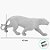 Escultura Leopardo de Poliresina - 43x15x8cm - 1 unidade - Rizzo - Imagem 2