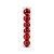Bola de Natal em Tubo - Vermelho - 6cm - 6 unidades - Cromus - Rizzo - Imagem 3