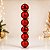 Bola de Natal em Tubo - Vermelho - 6cm - 6 unidades - Cromus - Rizzo - Imagem 1