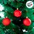 Bola de Natal em Tubo - Vermelho - 10cm  - 6 unidades - Cromus - Rizzo - Imagem 3