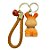 Chaveiro Coelho com Sino - Laranja - 5cm - 1 unidade - Rizzo - Imagem 1